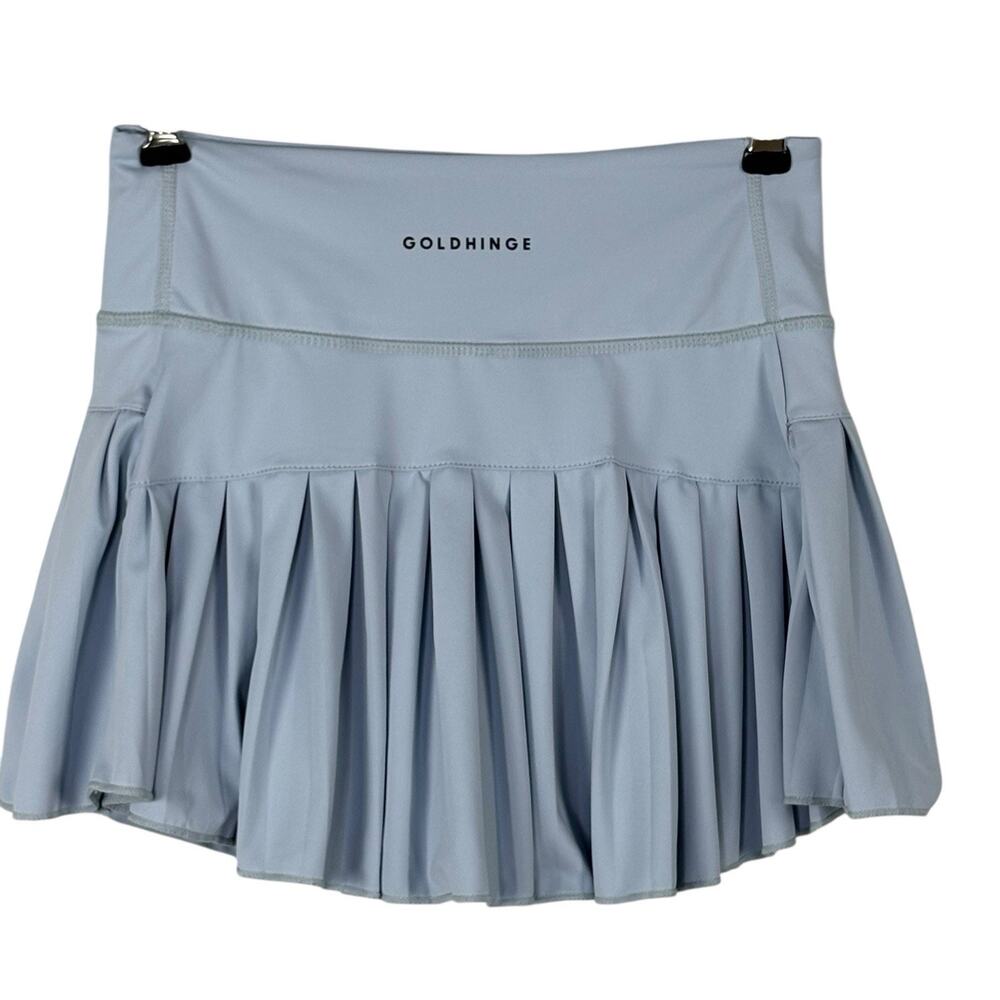 GOLDHINGE Womens Pleated Skort 12” Athletic Tennis Golf Blue Size XS